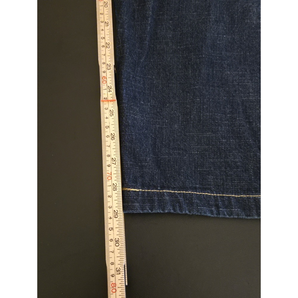 Evolution 1972 Extra Baggy Jeans Mens‎ 38x29 Dark Wash Wide Leg Denim Streetwear - Picture 9 of 10